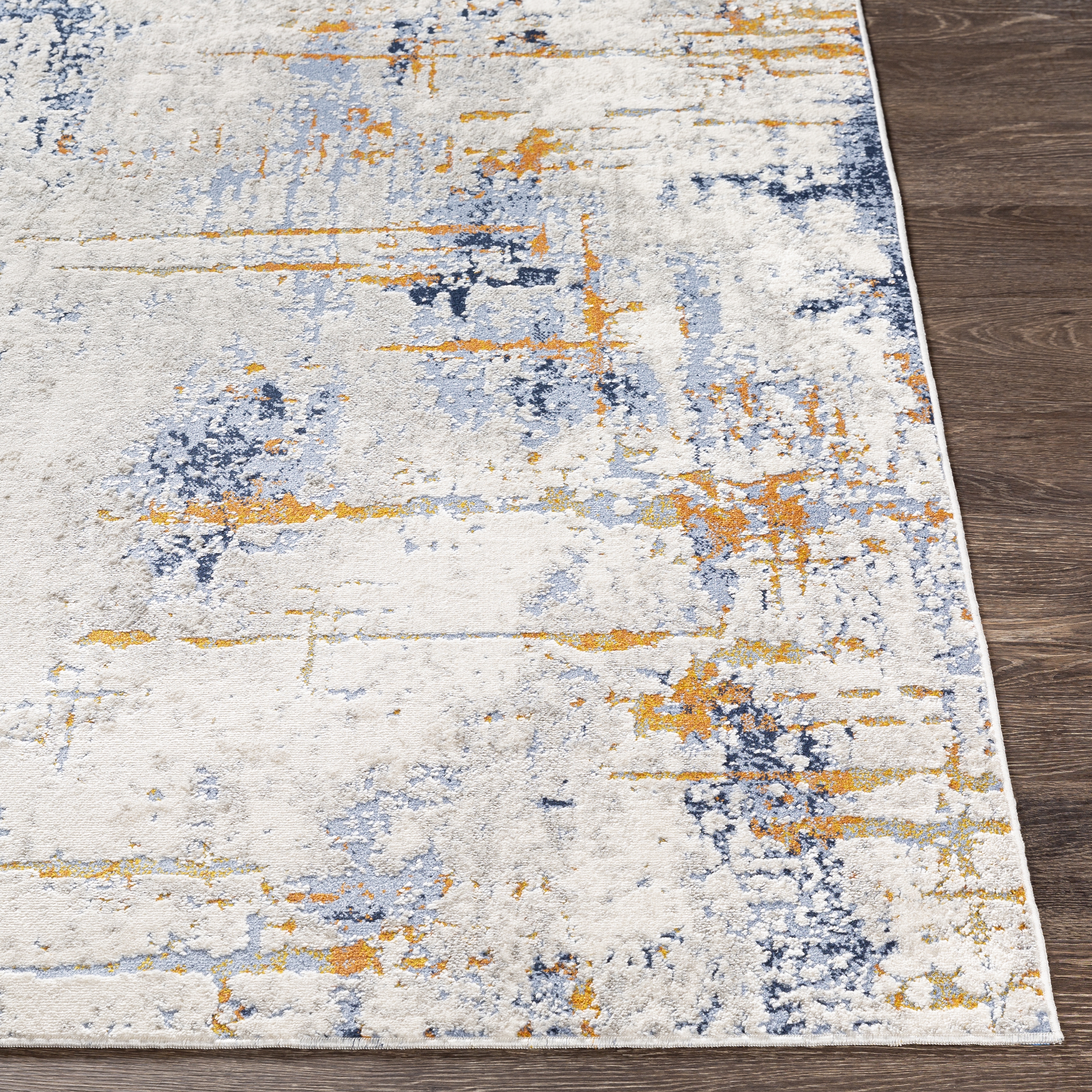 Porto White Indoor 2' x 2'11" Machine Woven Rug - Image 2