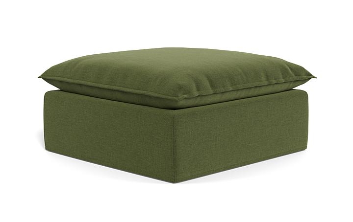 Josie Slipcovered Square Ottoman - Image 1