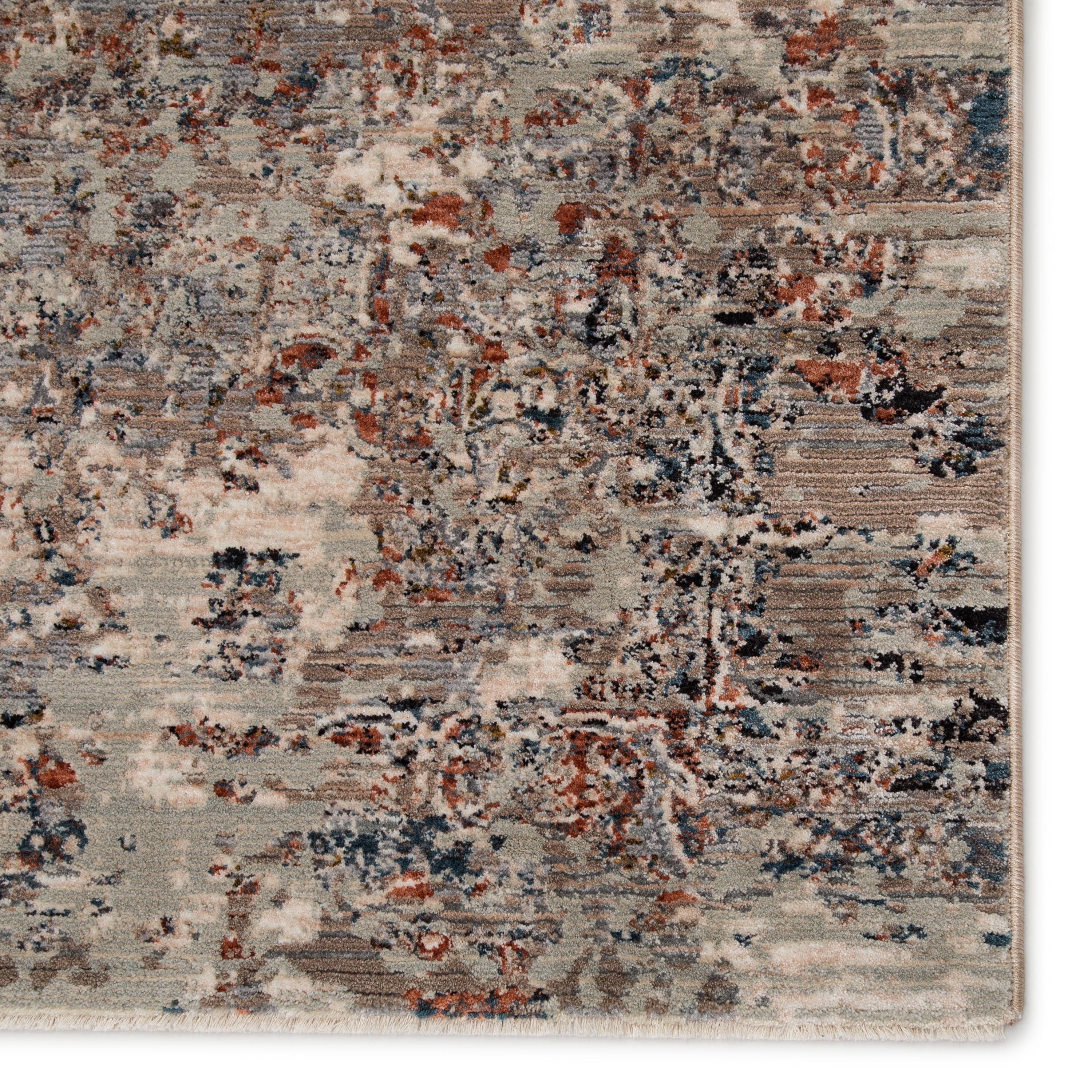 Niran Medallion Gray/ Rust Runner Rug (3'X8') - Image 3