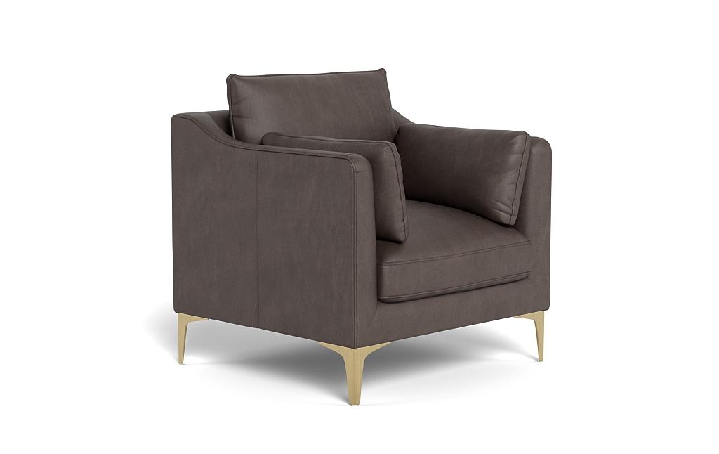 Caitlin Leather Petite Chair by The EverygirlÃ?Â® - Image 1