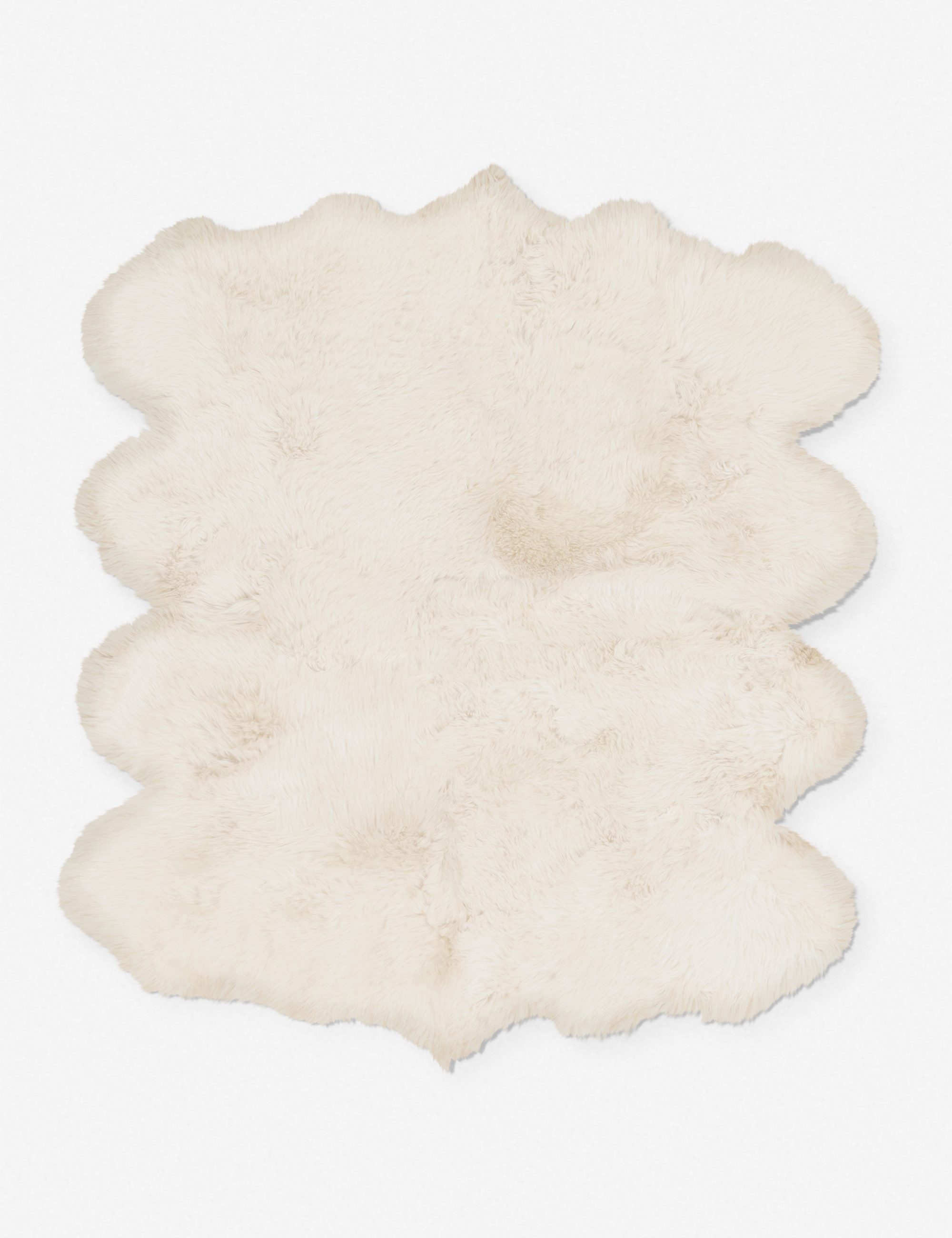 Alma Sheepskin Rug, White 2' x 6' - Image 3