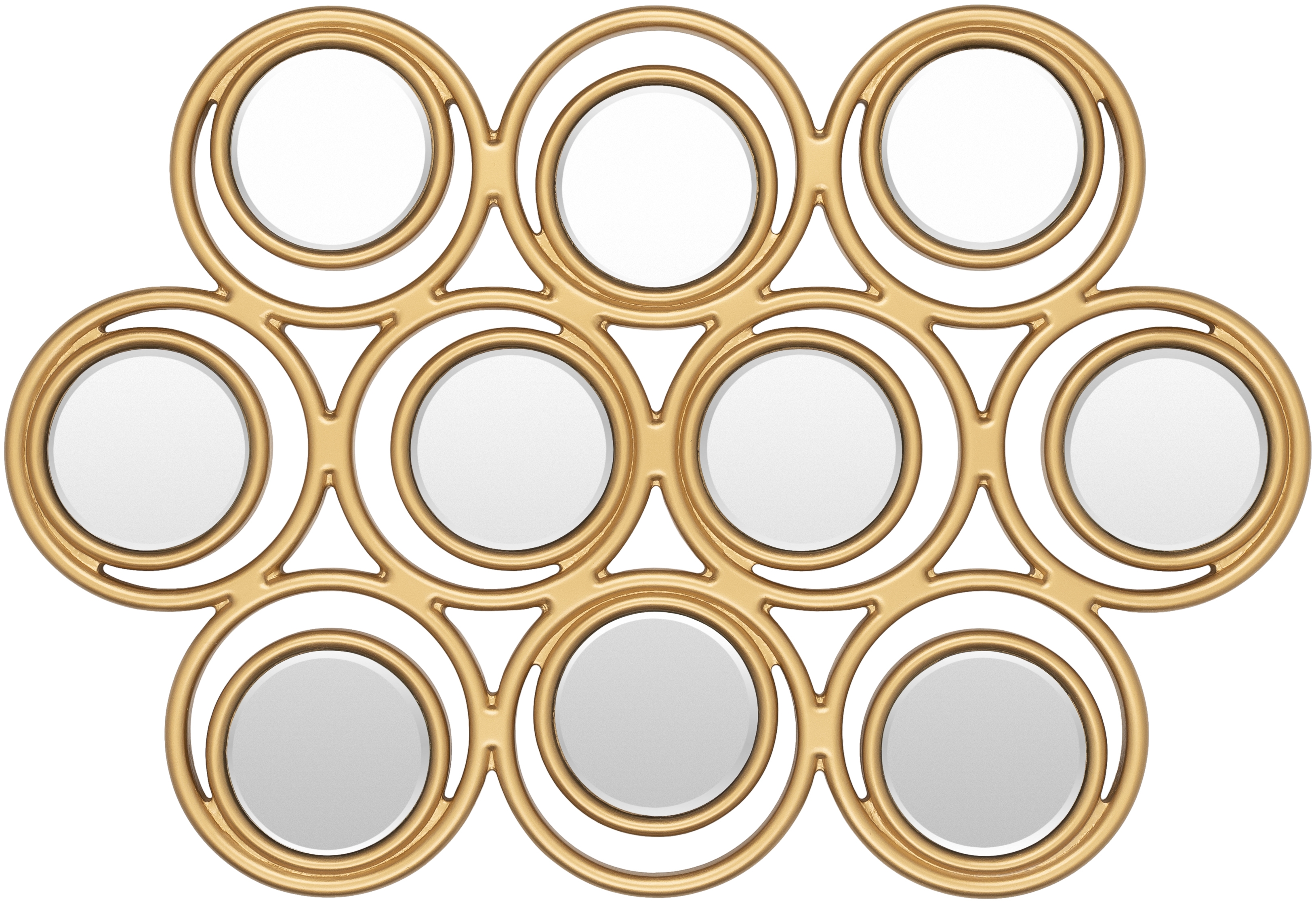 Constellation Gold 27"H x 19"W x 1"D Accent Mirror - Image 0