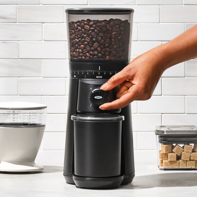 OXO ® Brew Conical Burr Coffee Grinder in Matte Black - Image 1