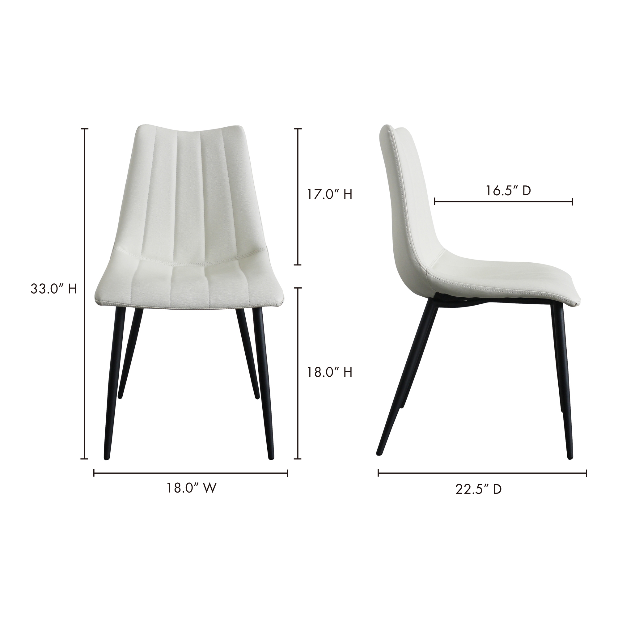 Alibi Dining Chair Ivory - Set Of Two - Image 5