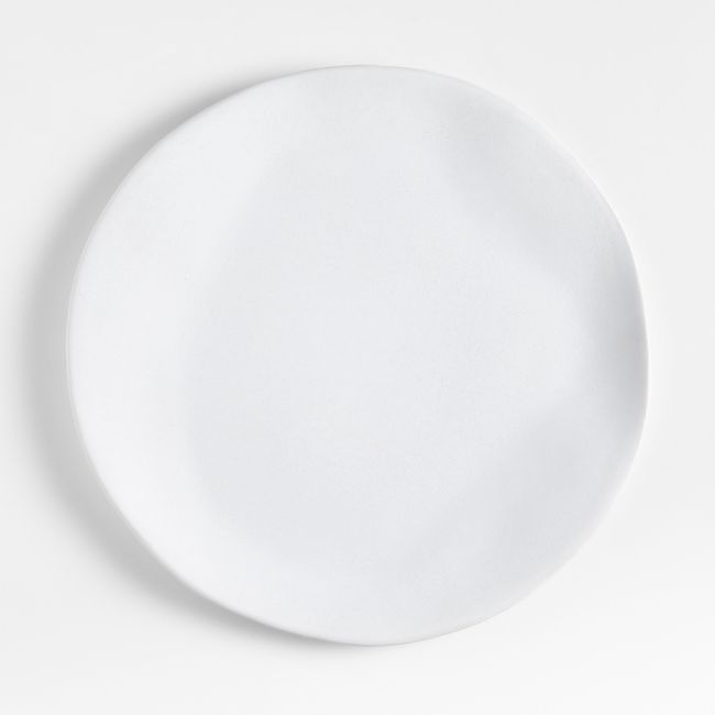 Petals White Stoneware Dinner Plate by Laura Kim - Image 0