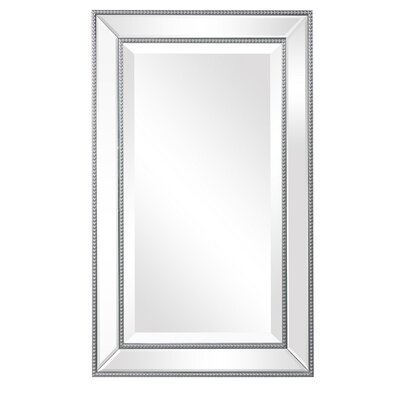Natsumi Beaded Design Beveled Wall Mirror - Image 0
