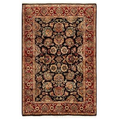 Hand Knotted Wool Black/Red Rug - Image 0