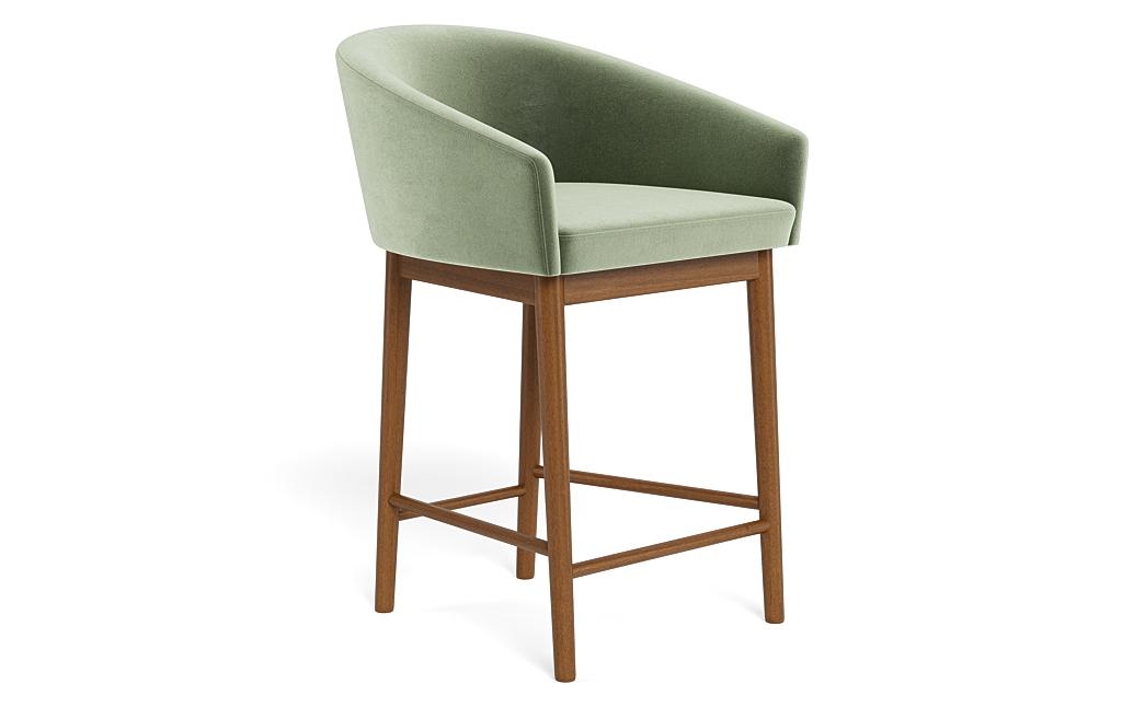 Destin Wood Framed Upholstered Stool - Image 1