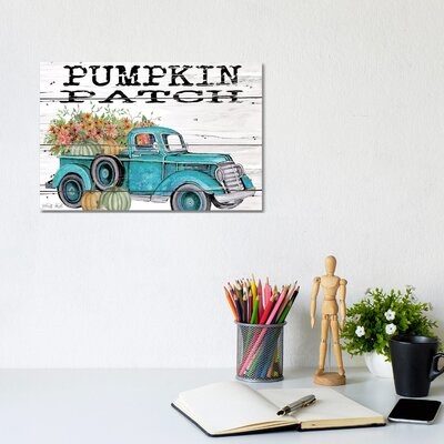 Pumpkin Patch Truck by Cindy Jacobs - Wrapped Canvas Graphic Art Print - Image 0