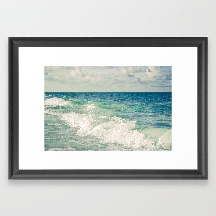 Tropical Beach Bliss Framed Art Print by Olivia Joy St Claire X  Modern Photograp - Scoop Black - Small 13" x 19"-15x21 - Image 0