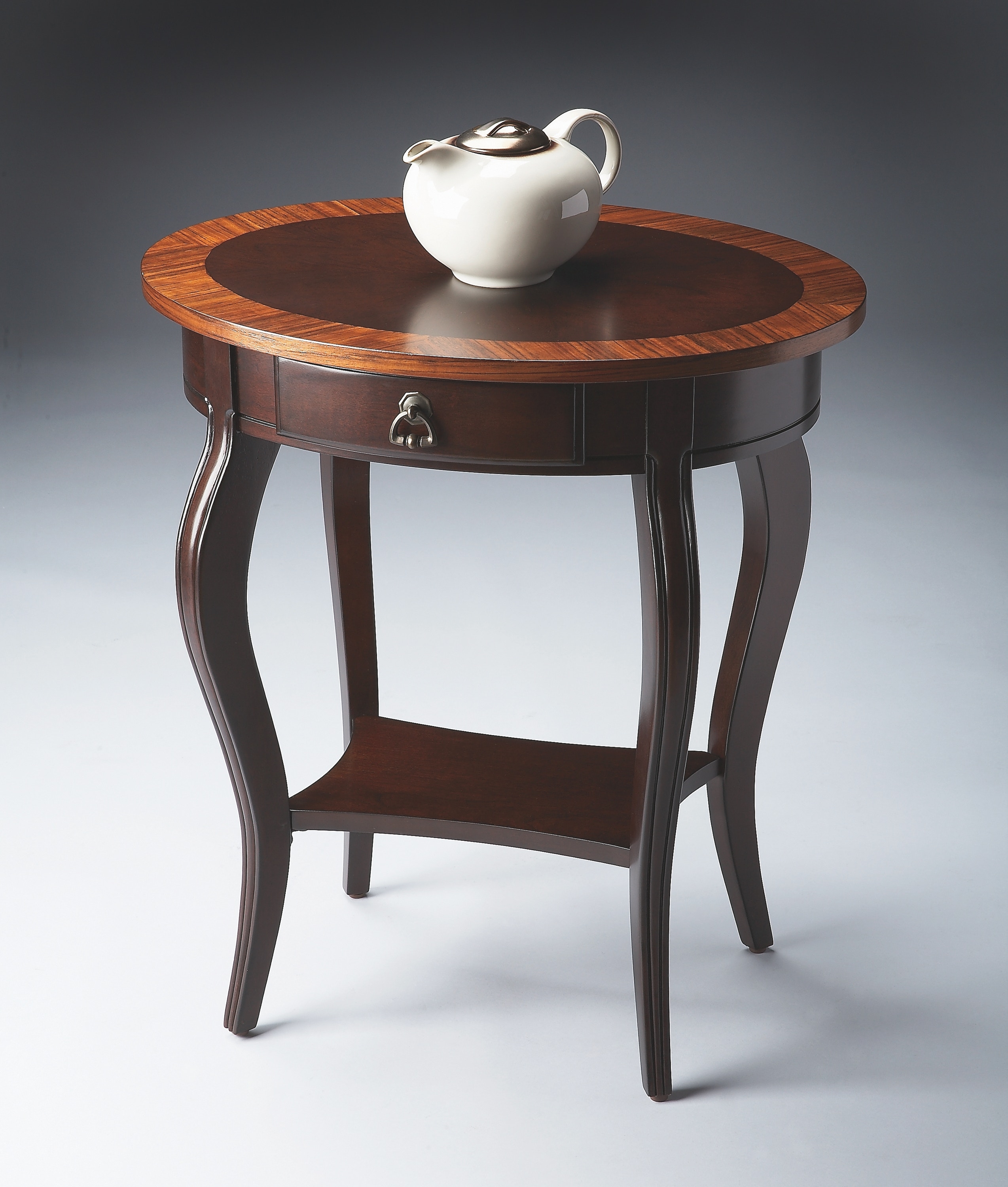 Jeanette Cherry Nouveau Side Table - Image 1