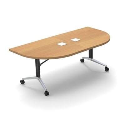 Altheia Fold up Half-Round Conference Table - Image 0