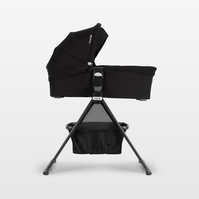 Nuna ® MIXX ™ Series Black Caviar Portable Baby Bassinet + Stand - Image 0