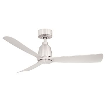 Kute Ceiling Fan With Light Kit, Brushed Satin Brass, 44" - Image 1