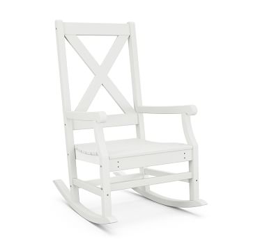 X-Back Rocking Chair, Vintage White - Image 1