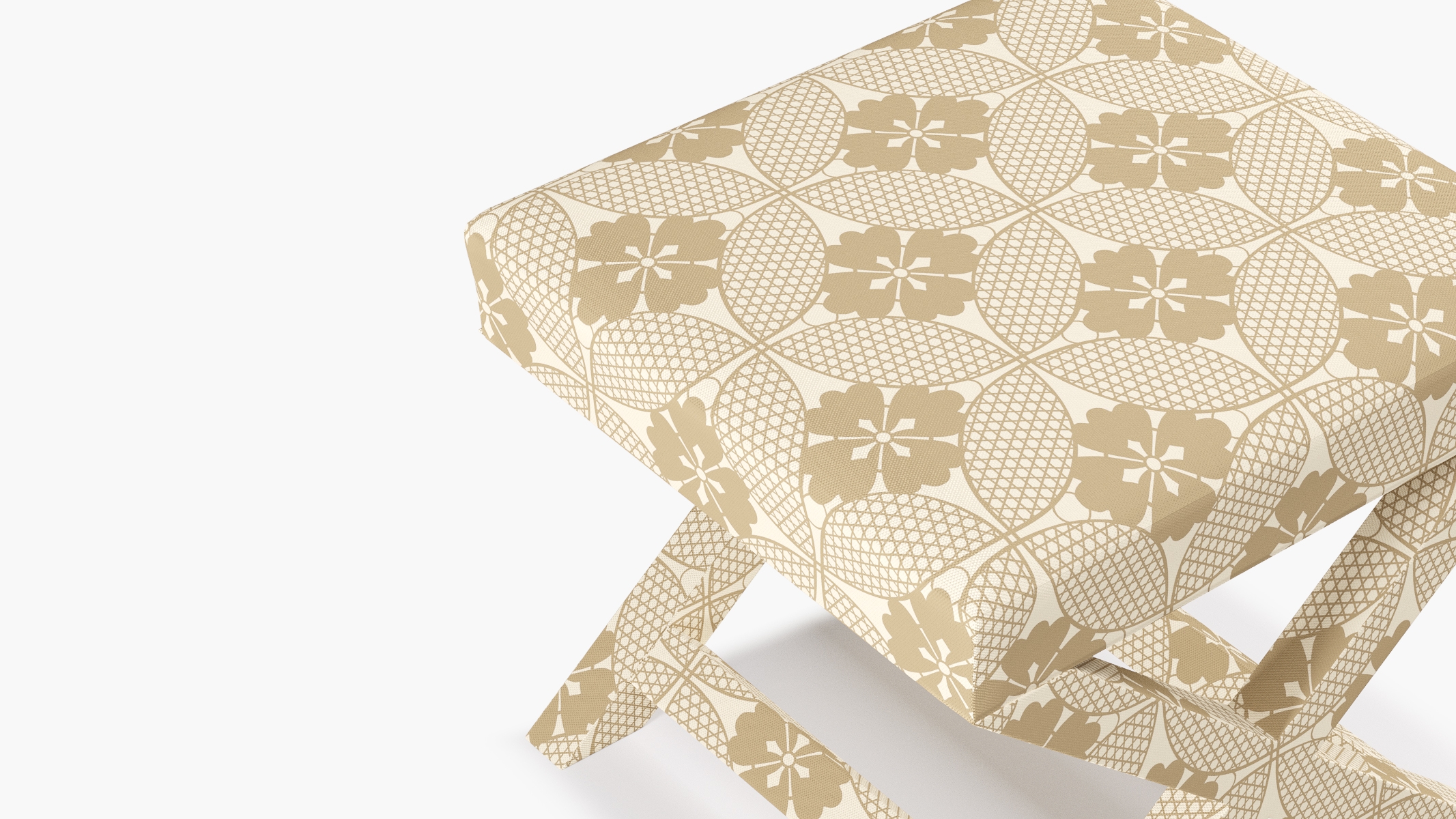 X Bench, Rattan Solaire - Image 3