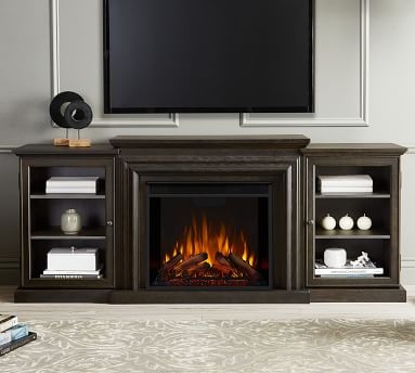 Real Flame(R) Frederick Electric Fireplace Media Cabinet, Chestnut - Image 4