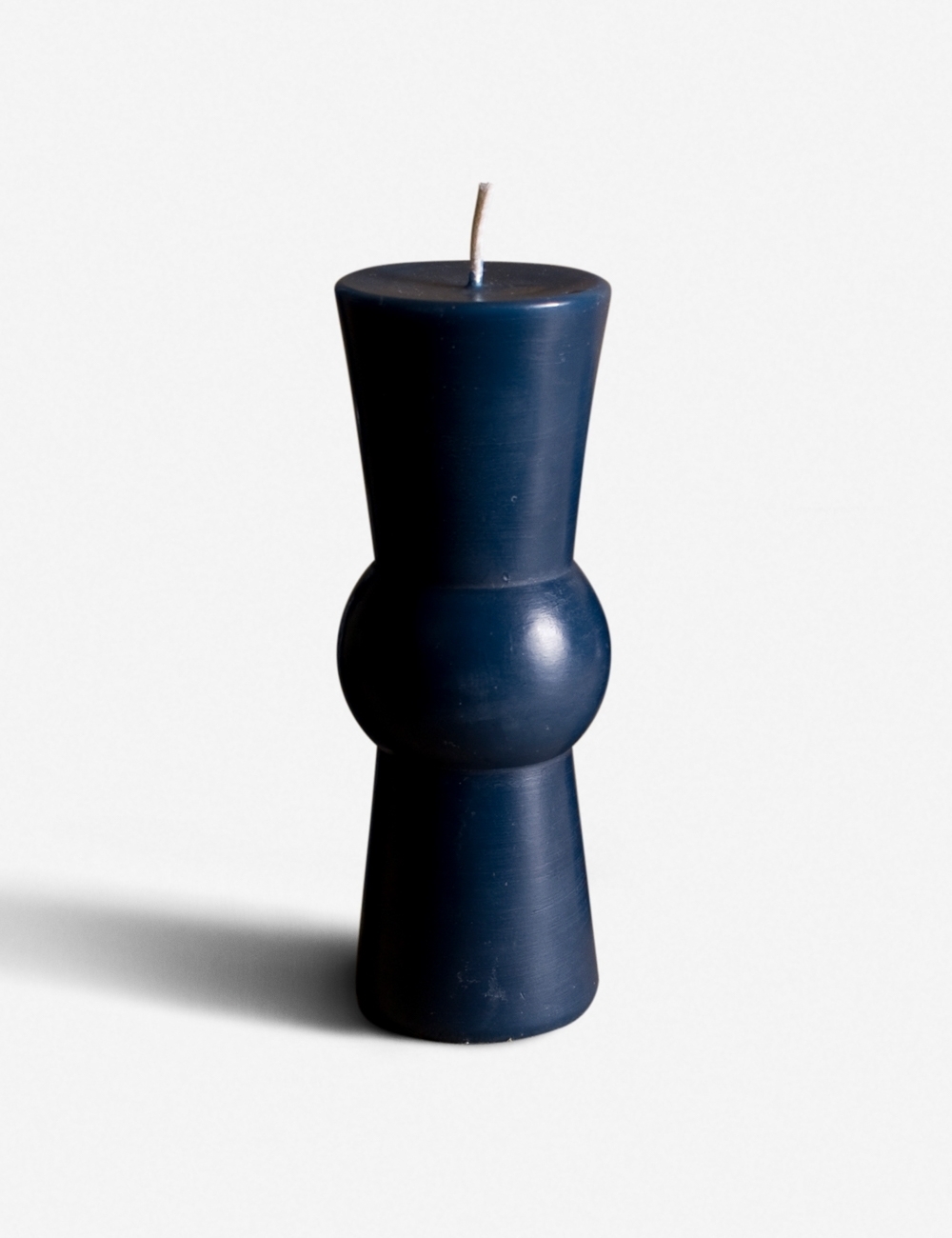 Wren Pillar Candle, Blue Medium - Image 2