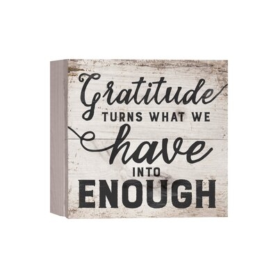 Gratitude Turns What Box Sign - Image 0
