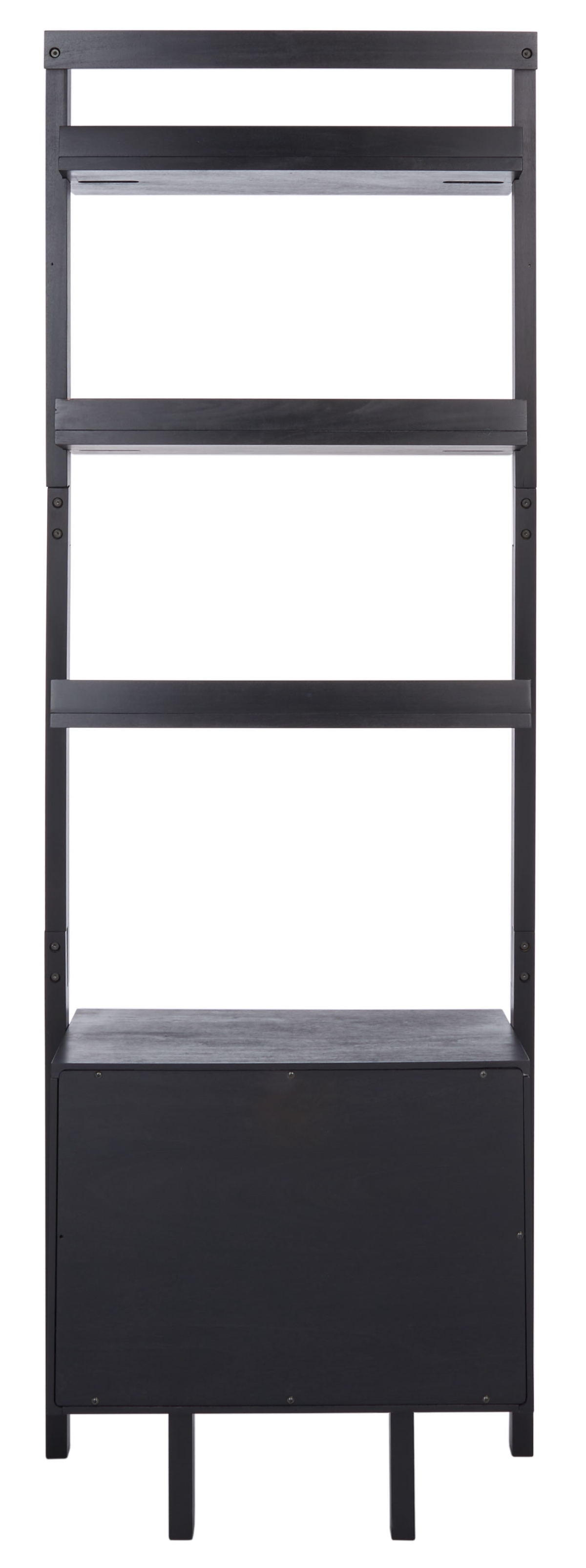 Lavina 3 Shelf 1 Door Etagere - Black - Safavieh - Image 8