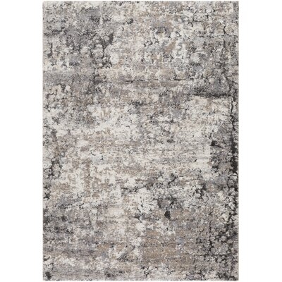 Anding Abstract Gray/Ivory Area Rug - Image 0