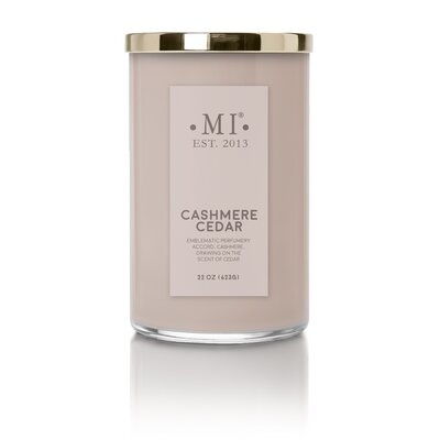 Manly Indulgence Scented Jar Candle, Sophisticated, Cashmere Cedar, 22Oz,  Single - Image 0