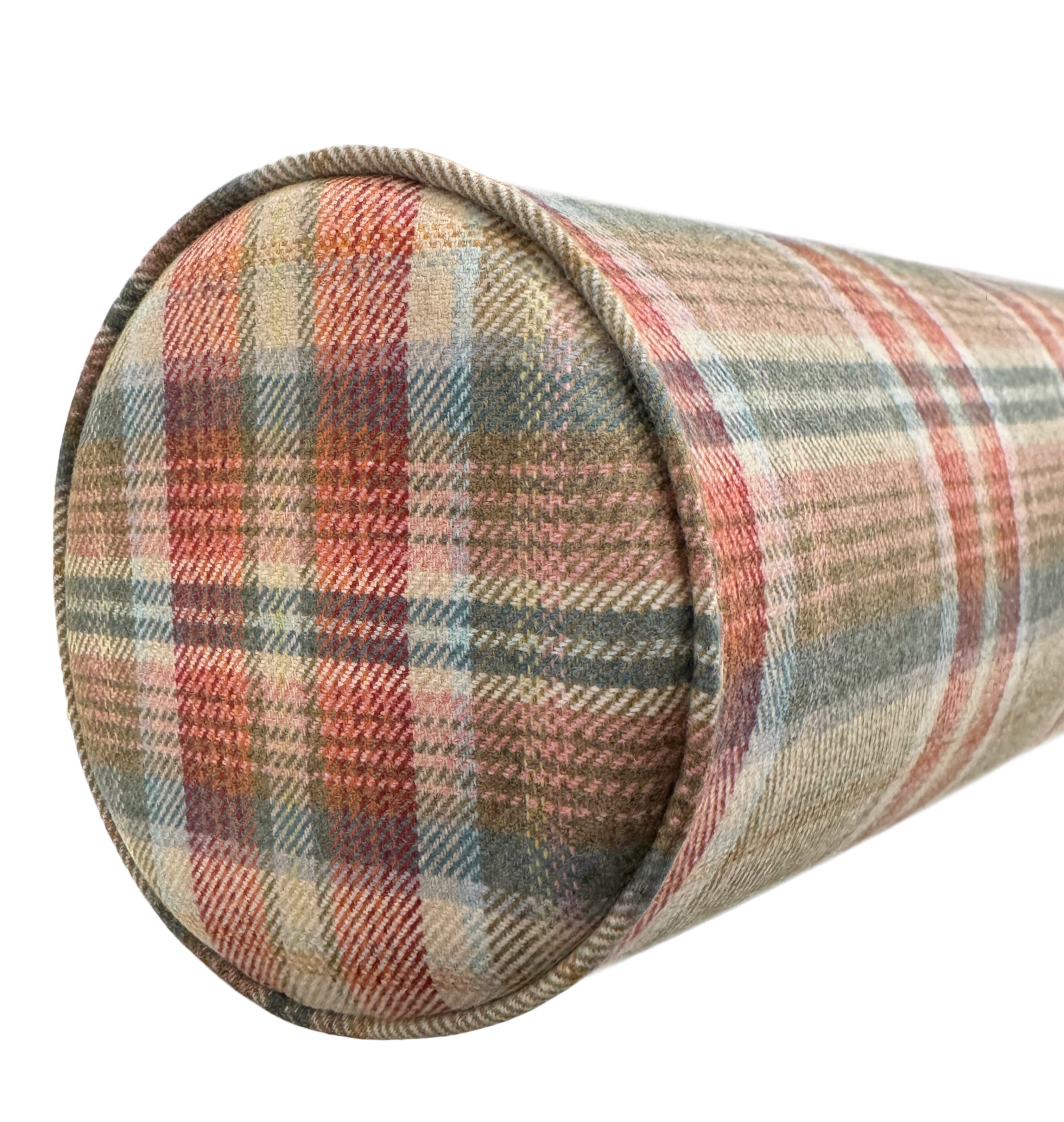 THE BOLSTER :: DALBEATTIE PLAID // AUBERGINE | KATHRYN M IRELAND - TWIN // 9" X 24" - Image 1