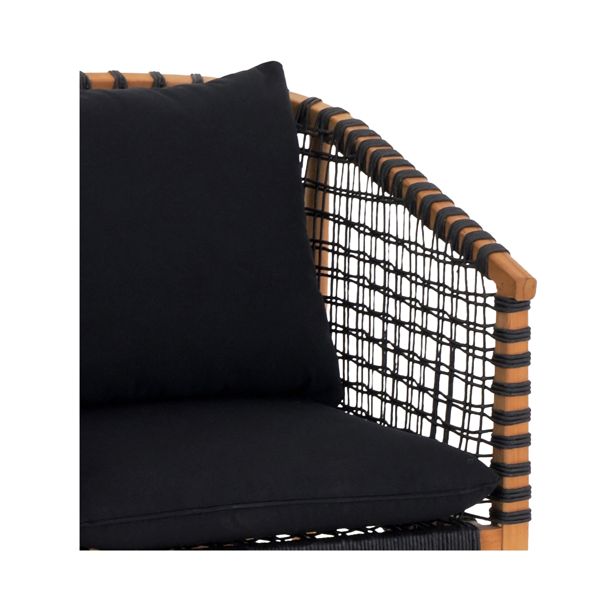 Kuna Outdoor Lounge Chair Black - Image 4