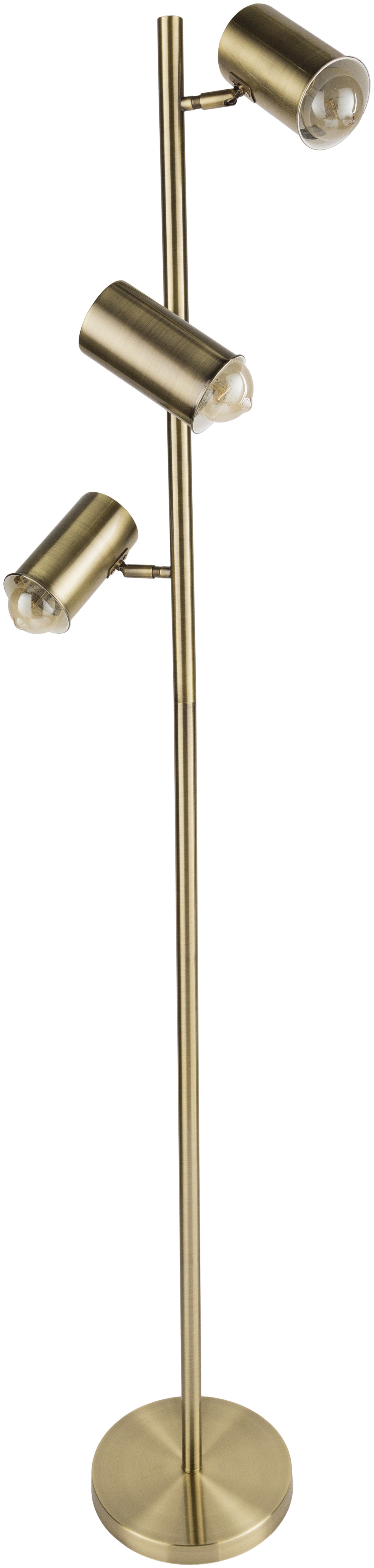 Hammond Metallic - Brass Antiqued 65"H x 12"W x 7"D Task Floor Lamp - Image 0