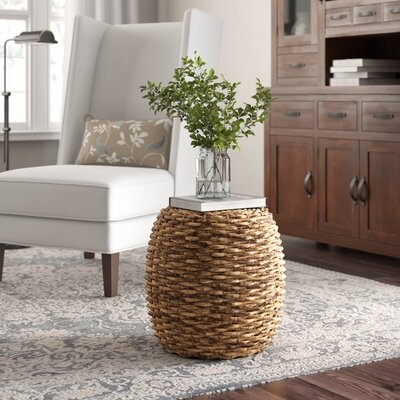 Woven Drum End Table - Image 0