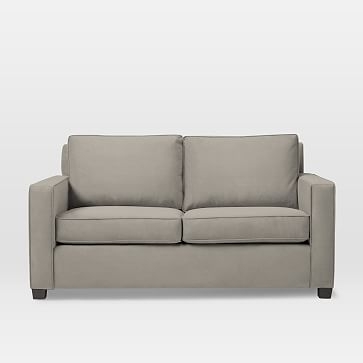 Henry 76" Multi Seat Sofa, Deco Weave, Pearl Gray, Chocolate - Image 1