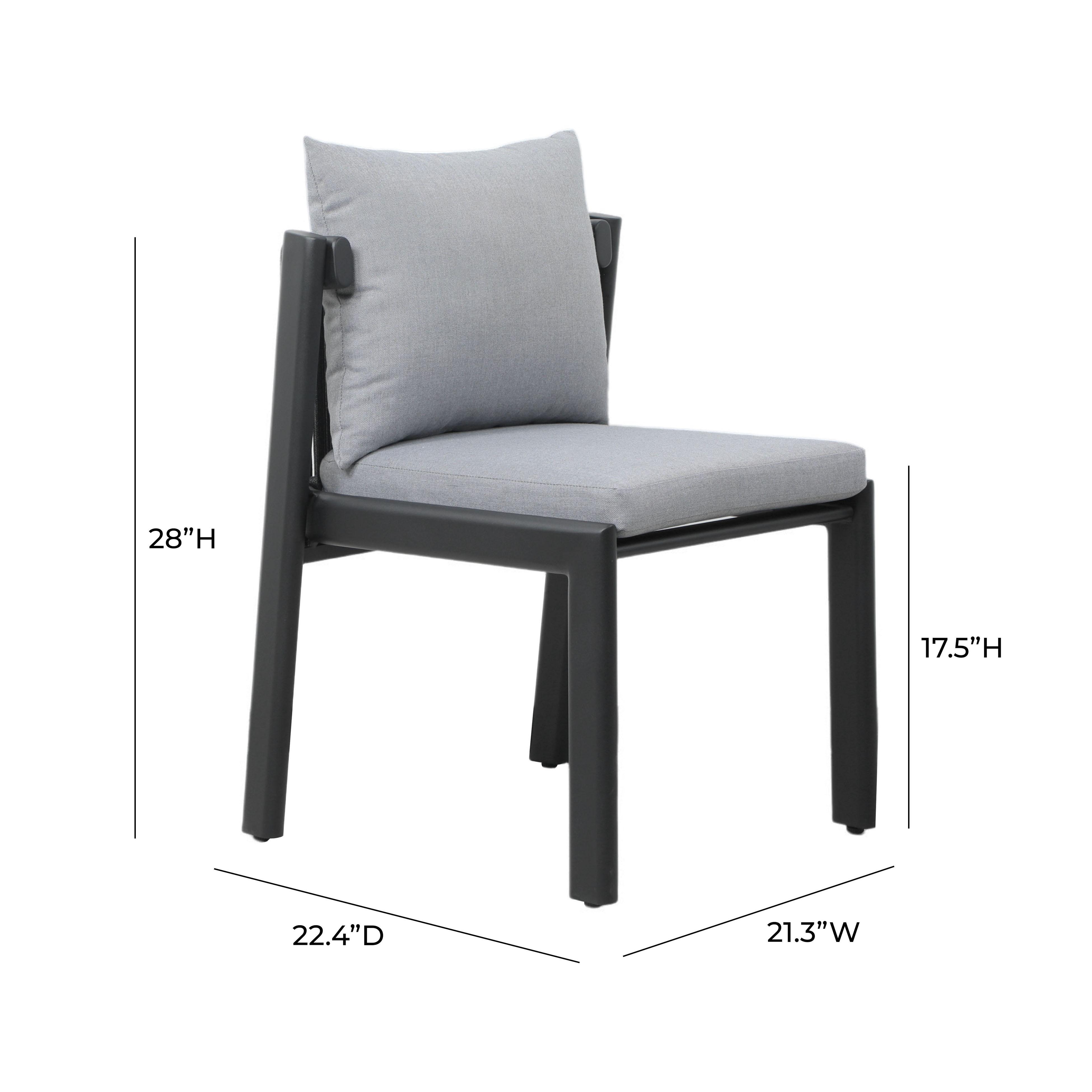 Nancy Grey Outdoor Dining Chair - Image 6