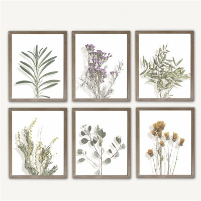 6 Piece Picture Frame Drawing Print Set - Image 0