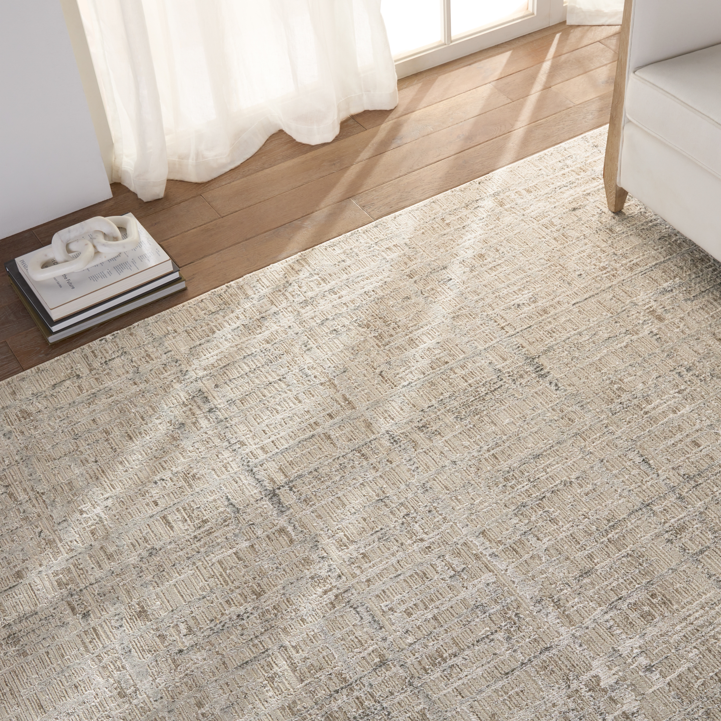 Vibe by Sovis Abstract Light Gray/ Ivory Runner Rug (3'X8') - Image 8