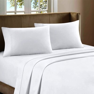 William 200 Thread Count 100% Cotton Percale Flat Sheet - Image 0