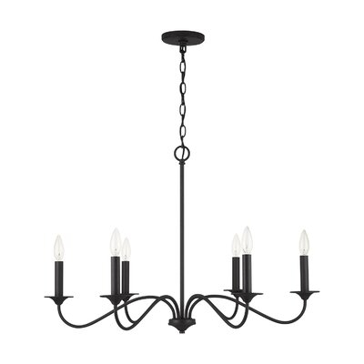 Lufkin 6 - Light Candle Style Classic Chandelier - Image 0