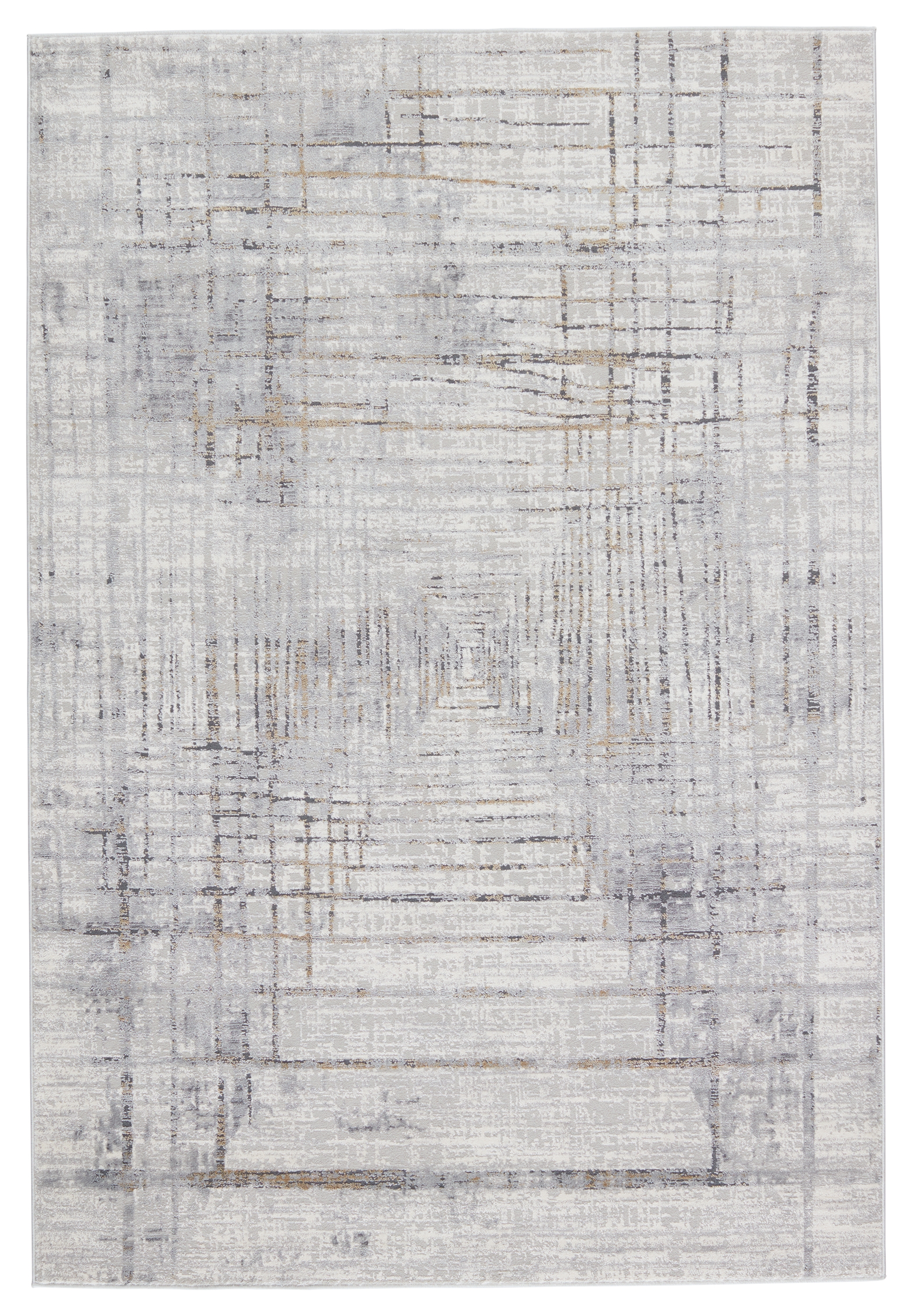Vibe by Toril Abstract Gray/ Gold Area Rug (8'X10') - Image 0