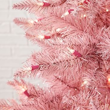 Pink Tinsel Tree, Small - Image 1
