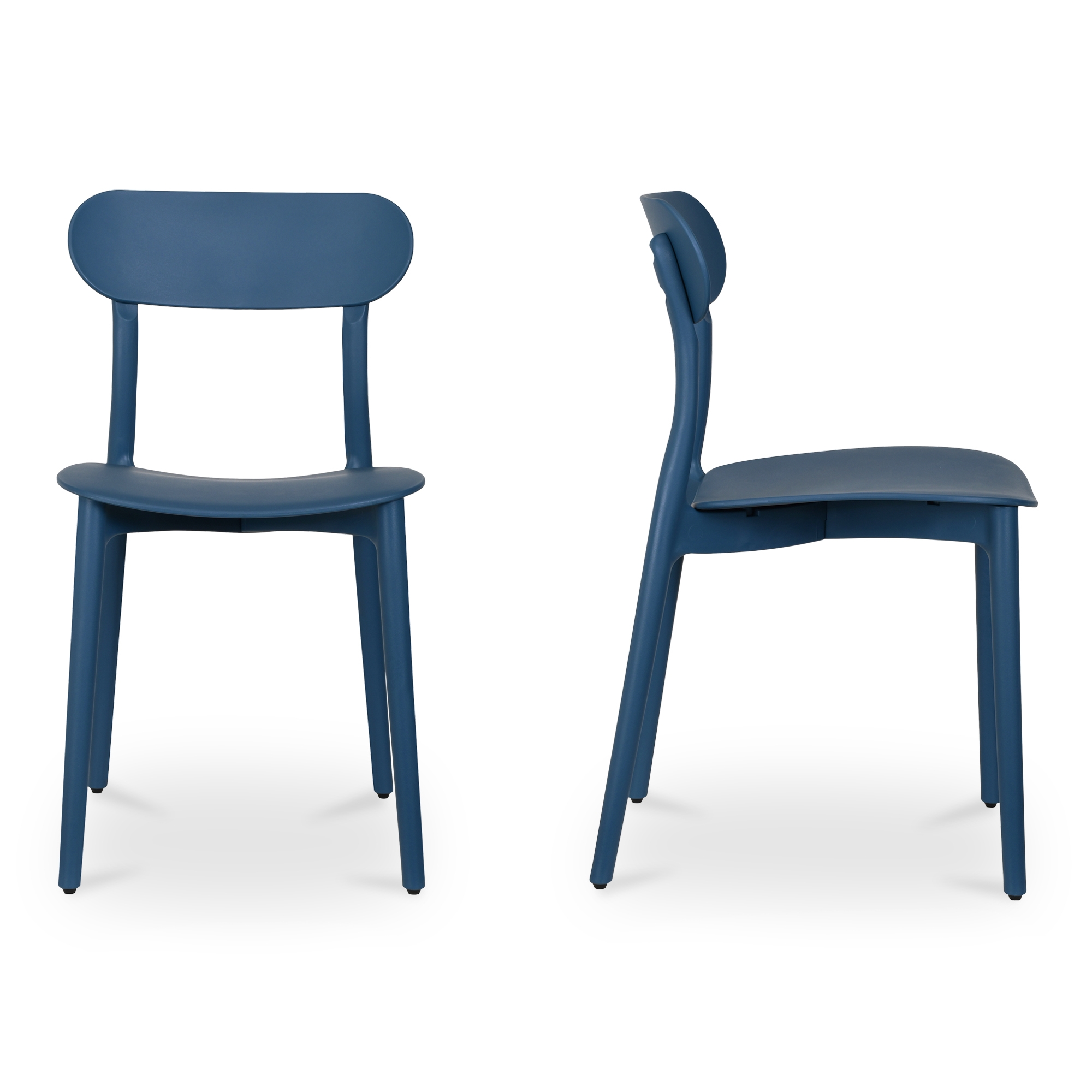 Kent Outdoor Dining Chair Navy - Set Of Two - Image 1
