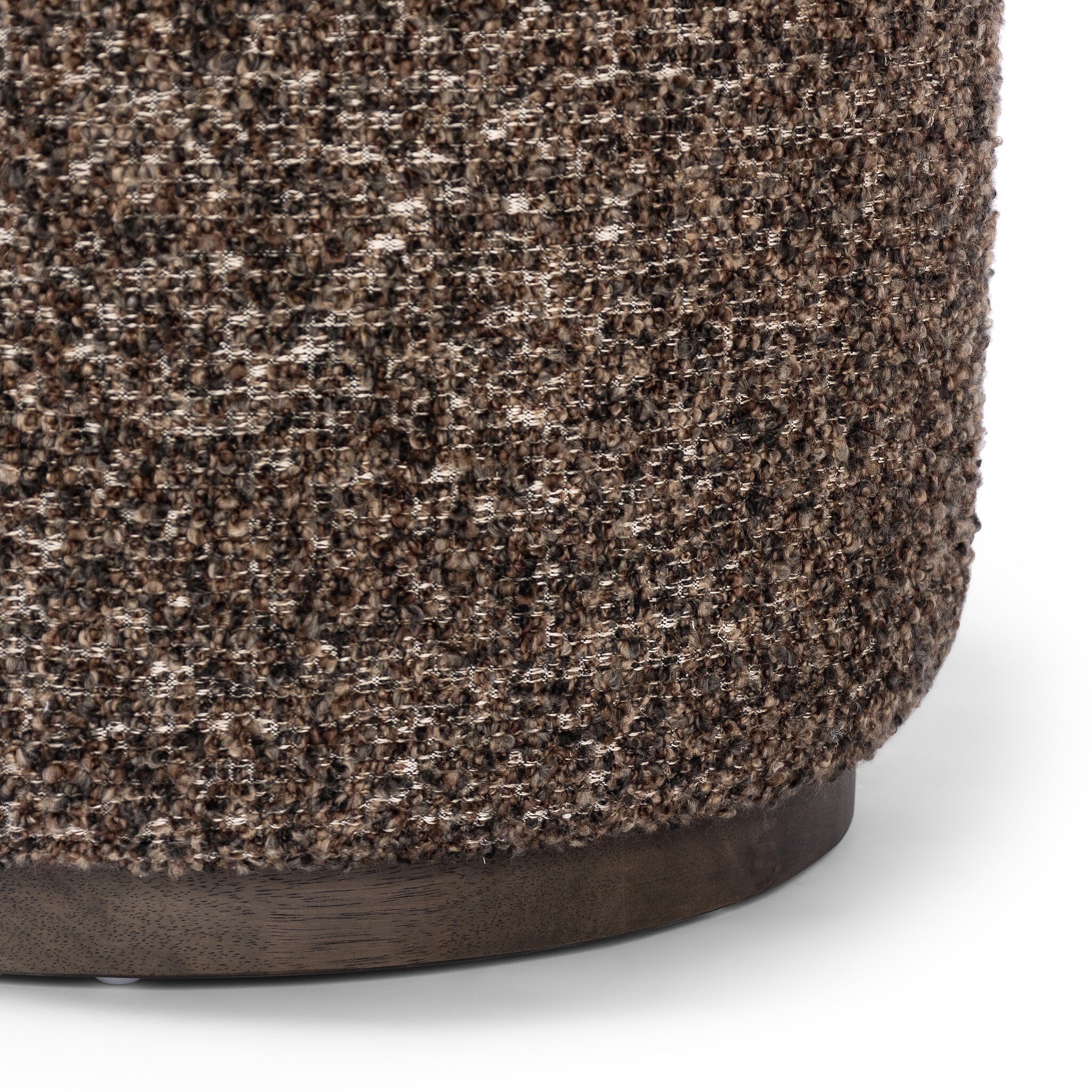 Sinclair Round Ottoman - Ivan Granite - Image 5