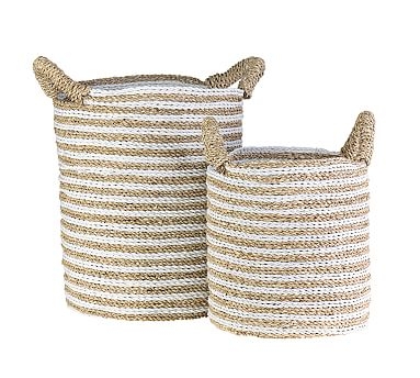 Celia Woven Baskets, Set of 2 - Natural - Image 0