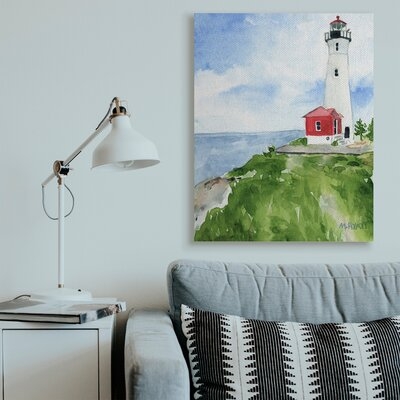 Beach Cliff Lighthouse Ocean Overlook Landscape - Image 0