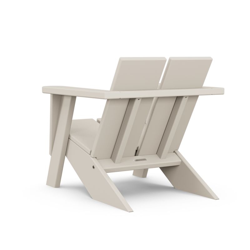 Paso Sand Brown Outdoor Kids Adirondack Chair by POLYWOOD ® - Image 2