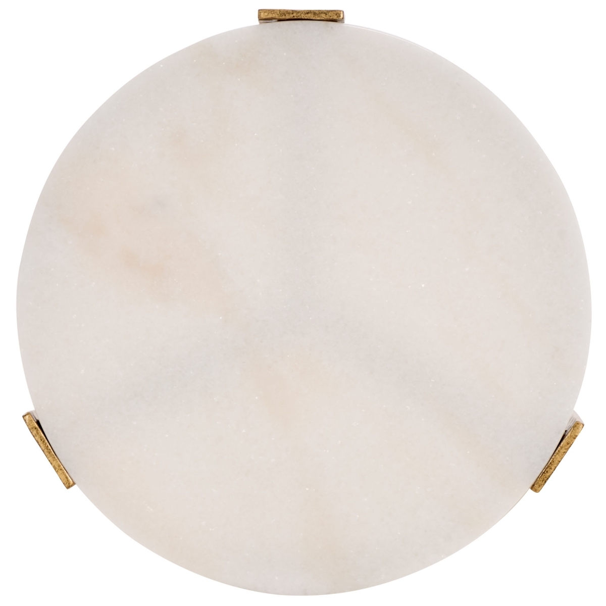 Raynie Metal Accent Table - Brass/White - Image 4