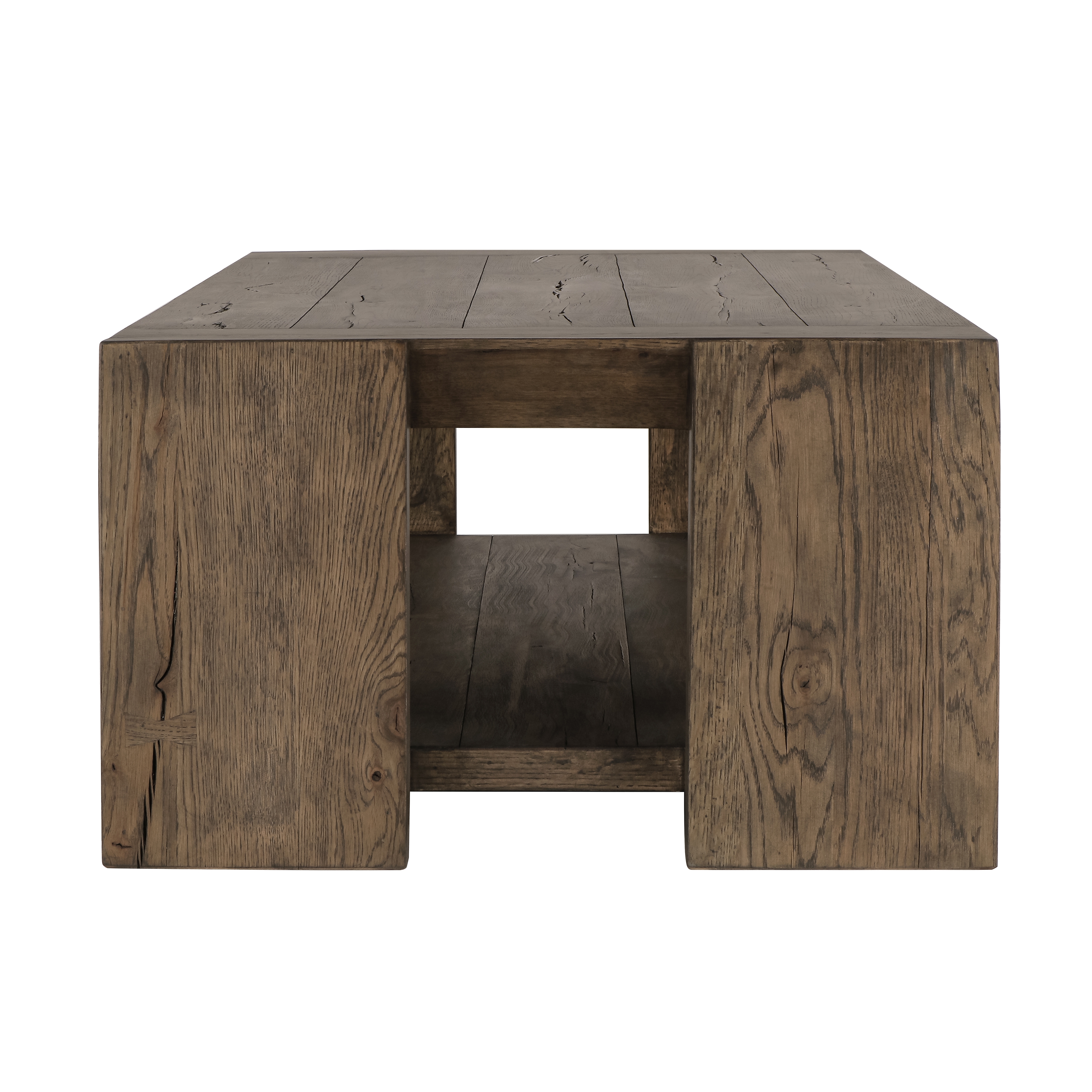 Troy Coffee Table Suede Brown - Image 2