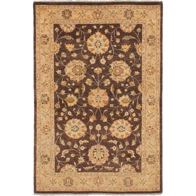 One-of-a-Kind Kali Hand-Knotted 2010s Chobi Beige 4'1" x 6'1" Wool Area Rug - Image 0