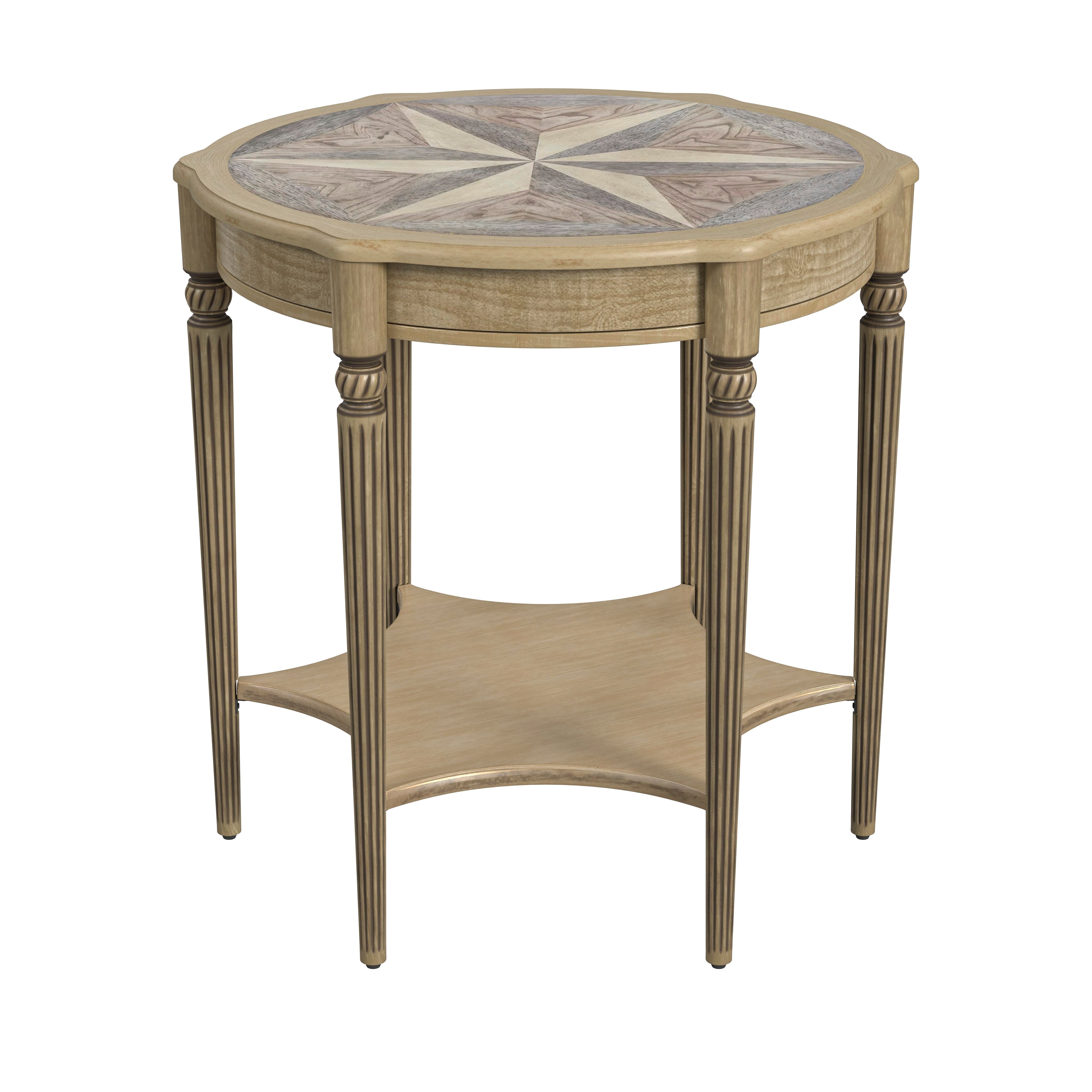 Bainbridge Antique Beige Side Table - Image 3