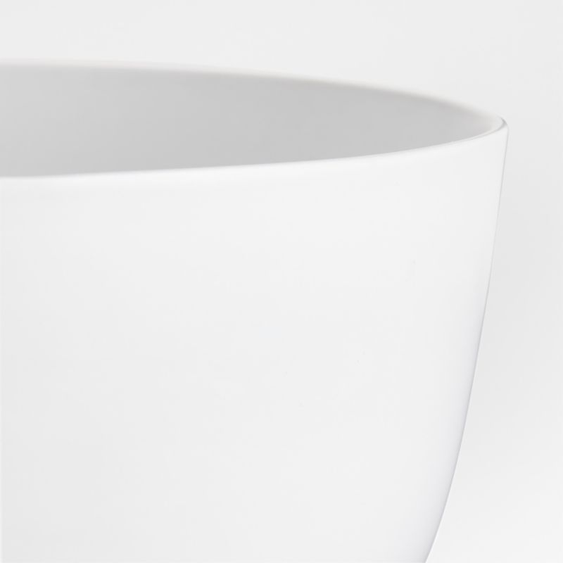 Wren White Matte Stoneware Serving Bowl - Image 1