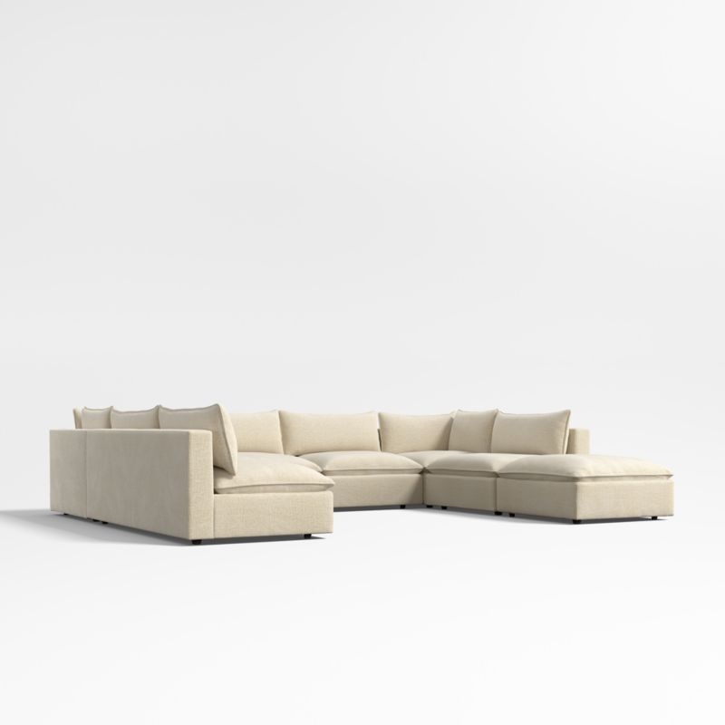 Lotus Deep Modular 6-Piece U-Shaped Sectional Sofa - Image 2