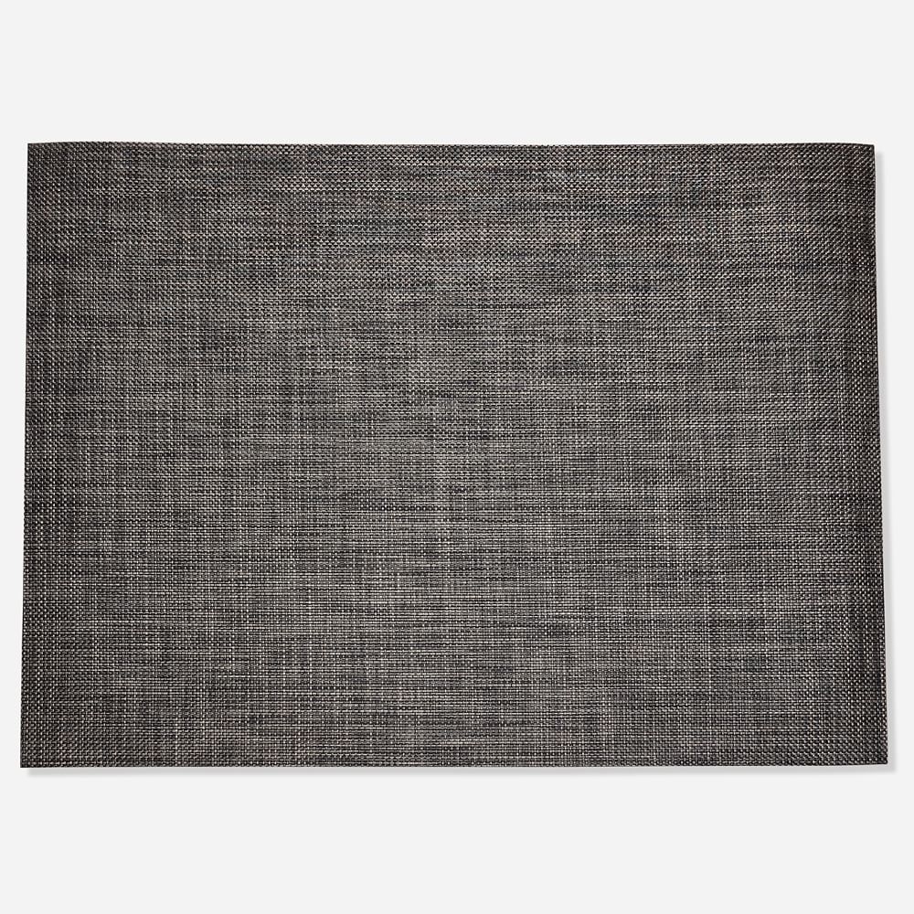 Chilewich Basketweave Woven Floor Mat96x120Carbon - Image 0